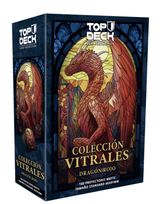 Protectores Standard | Colección Vitrales - Dragón Rojo 66x91mm