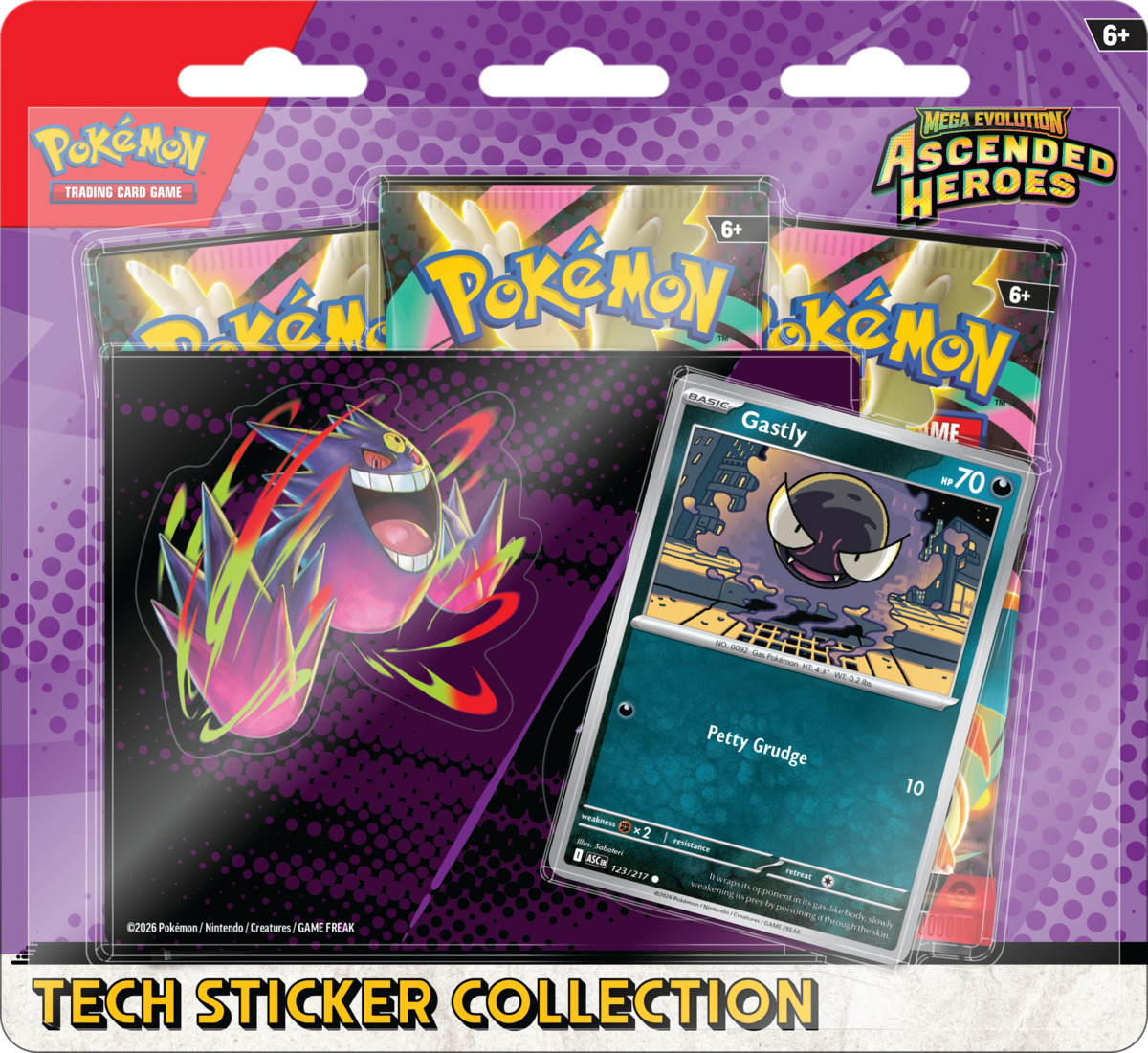 Pokemon TCG Mega Evolution - Ascended Heroes Tech Sticker Collection Español (CHARMANDER)