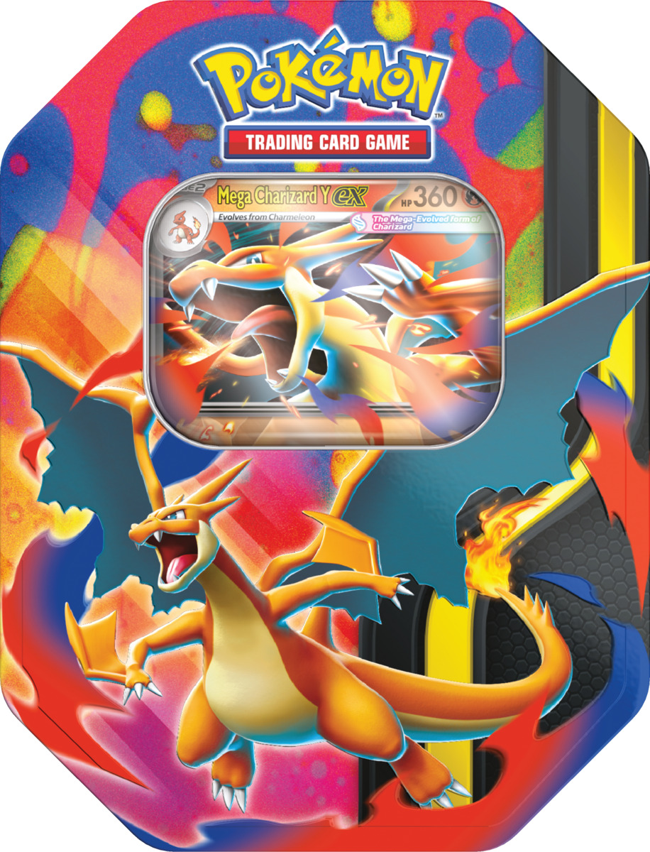 Pokemon TCG Mega Charizard Tin Español